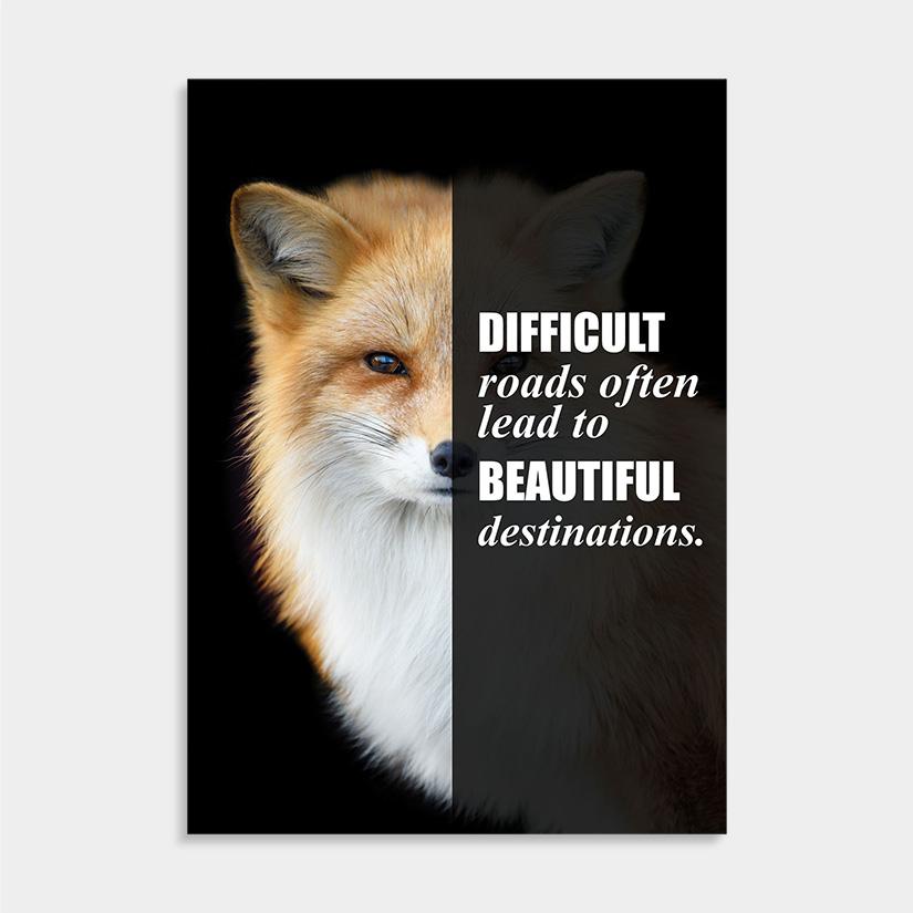 fox uitspraak animal muurdecoratie