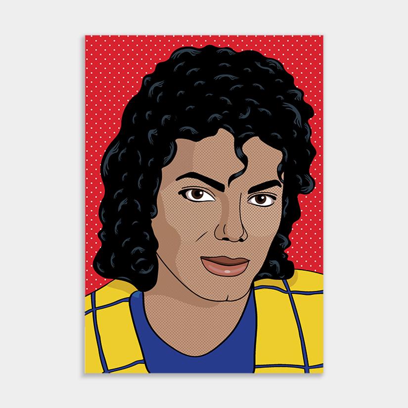 Michael Jackson pop-art versiering