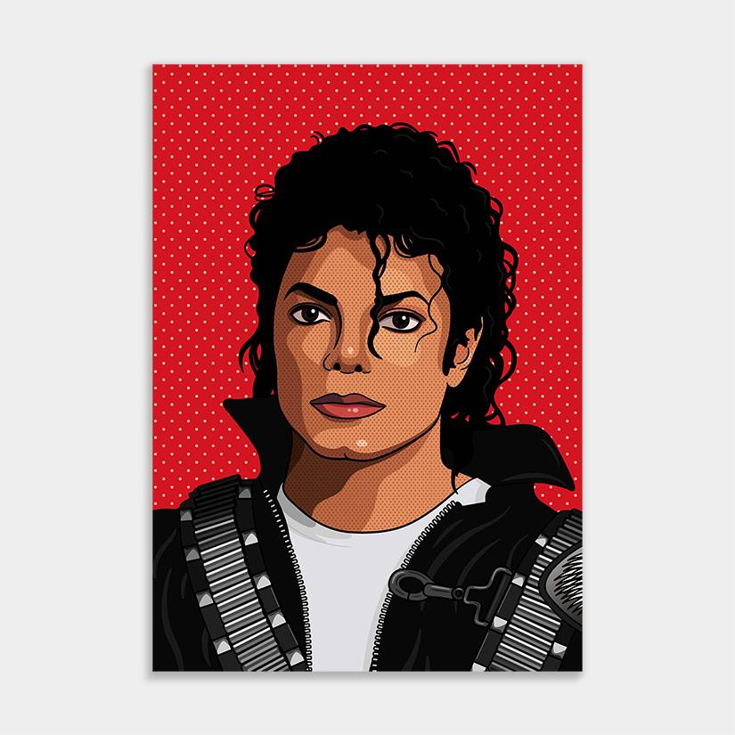 Michael Jackson muurdecoratie popart pop