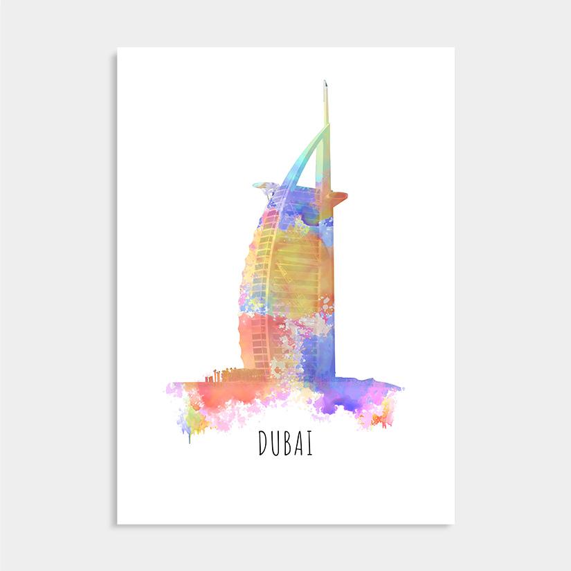 Dubai Burj al Arab muurontwerp