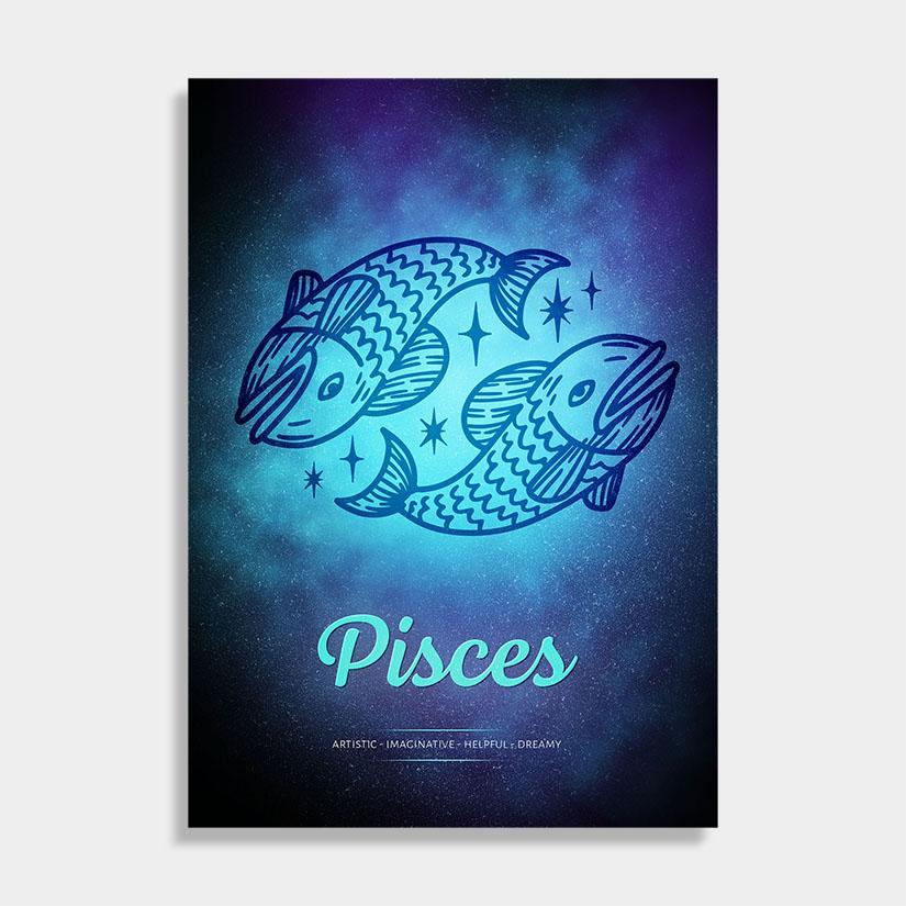 Pisces vissen muurdecoratie zodiacsigns