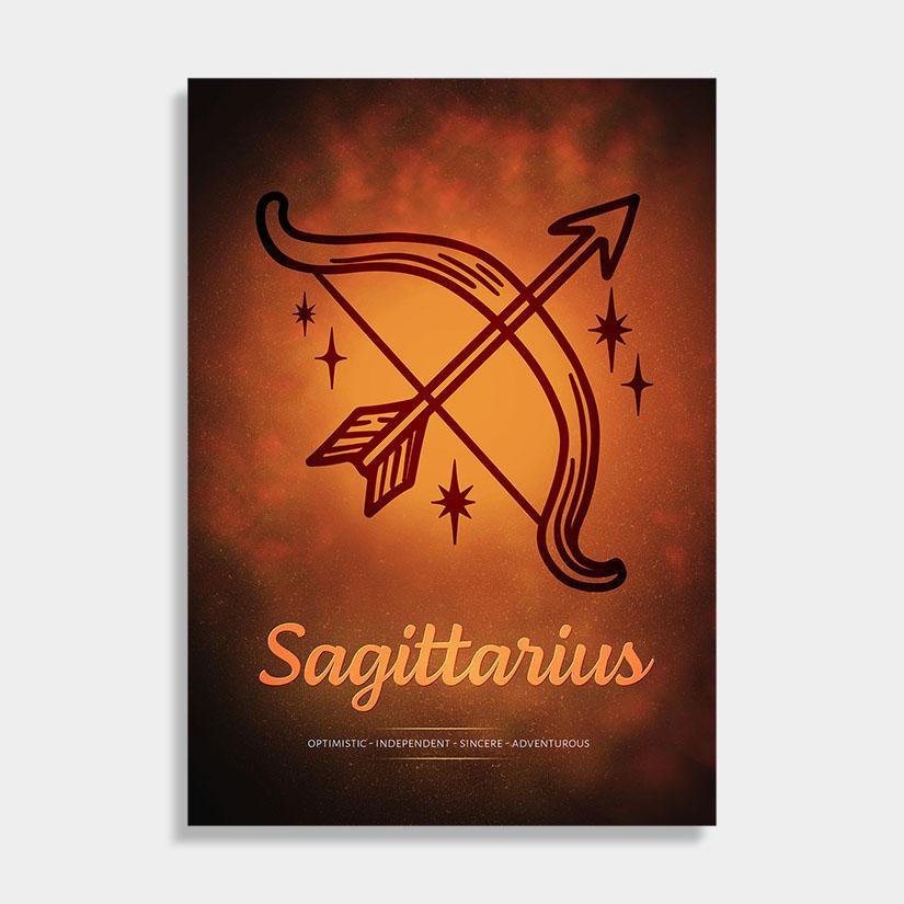 Sagittarius boogschutters sterrenbeeld kunst