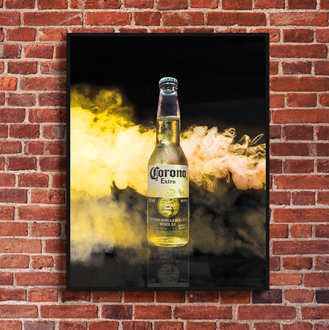 Corona booze rook wanddecoratie