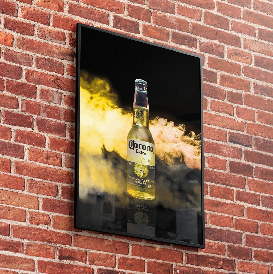 Corona smoke preview muurdecoratie