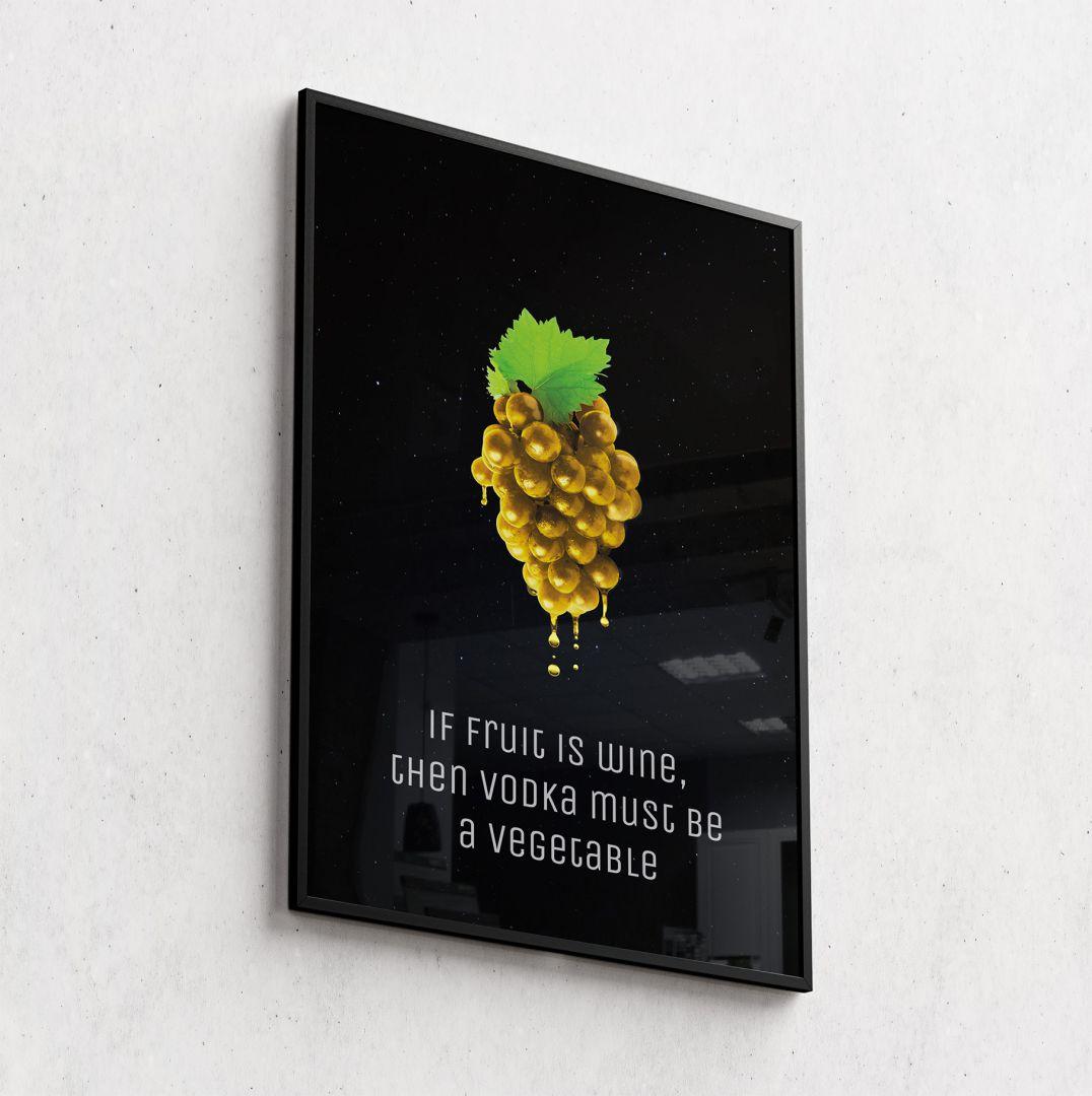 grapes voorbeeld wand mockup