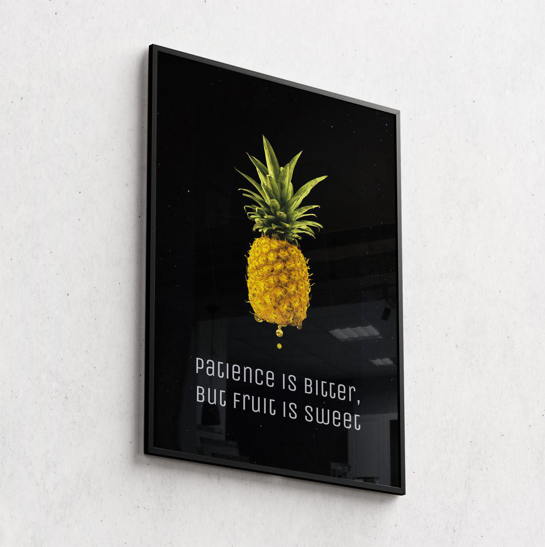 ananas model voorbeeld wandversiering