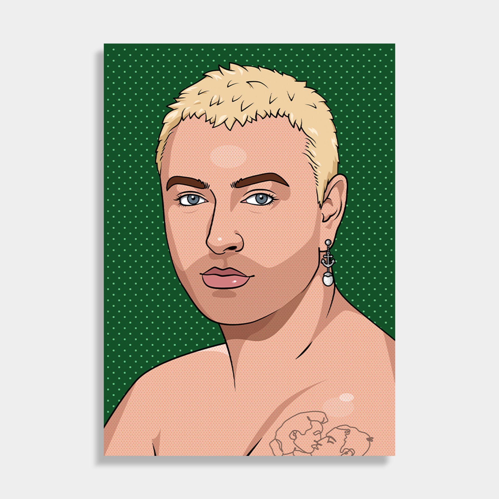 Sam Smith popart versiering muurdecor