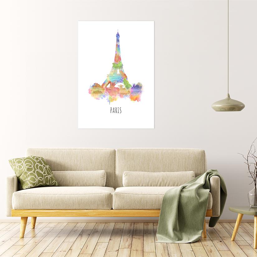 Parijs mockup wandversiering voorbeeld