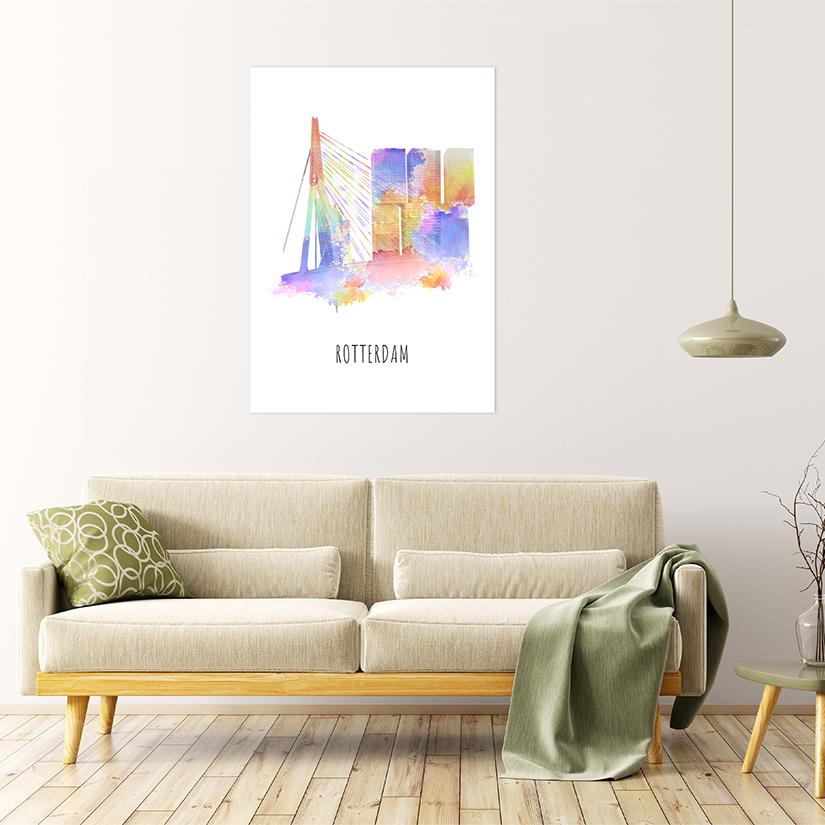 Rotterdam mockup example muur