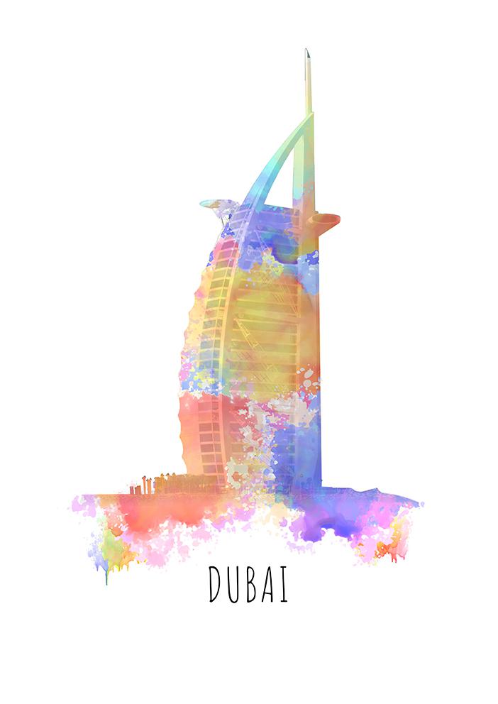 Dubai Burj al Arab muurontwerp
