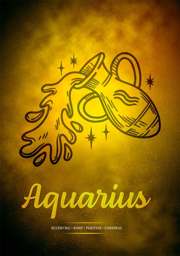 Aquarius muurbedekking wand sterrenbeeld