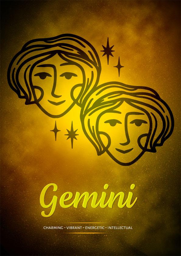 Gemini tweeling muurdecoratie sterrenbeeld